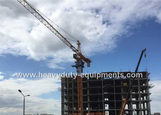 الصين Tower crane with free height 40m and max load 6 T with warranty for construction المزود