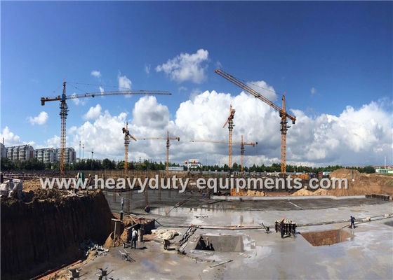 الصين Tower crane with free height 41m and max load 6 tons for construction المزود