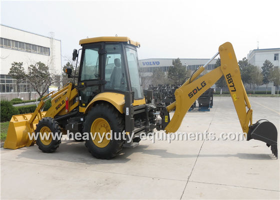 الصين SDLG B877 8.4 Tons Backhoe Loader Machinery For Road Construction 0.18M3 Digger Bucket المزود