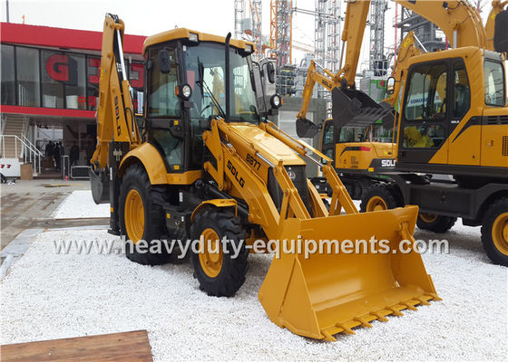 الصين 1800kg SDLG Backhoe Loader B877 Equipment For Road Construction Low Fuel Consumption المزود