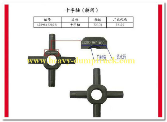 الصين 1.39kg Number AZ9981320031  joint cross Spare Parts For Trucks المزود