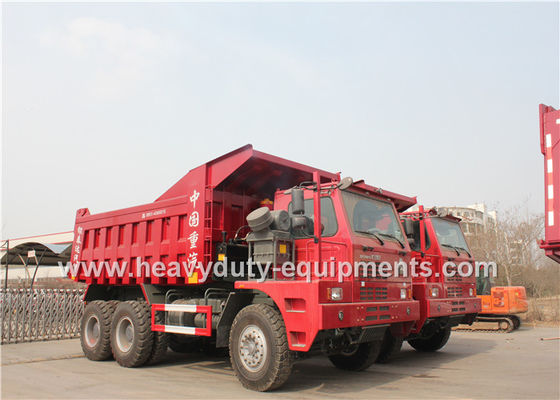 الصين Offroad Mining Dump Trucks / Howo 70 tons Mine Dump Truck with Mining Tyres المزود