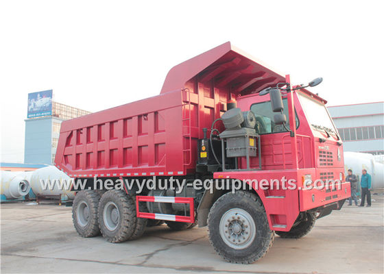 الصين Sinotruk howo heavy duty loading mining dump truck for big rocks in wet mining road المزود