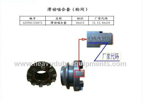 الصين sinotruk spare part wheel Shifting dog part number AZ9981320071 with warranty المزود