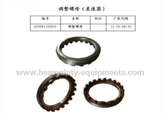 الصين sinotruk spare part regulating nut for differential part number AZ9981320041 with warranty المزود