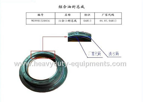 الصين sinotruk spare part Combined oil seal assembly part number AZ9981320036 المزود