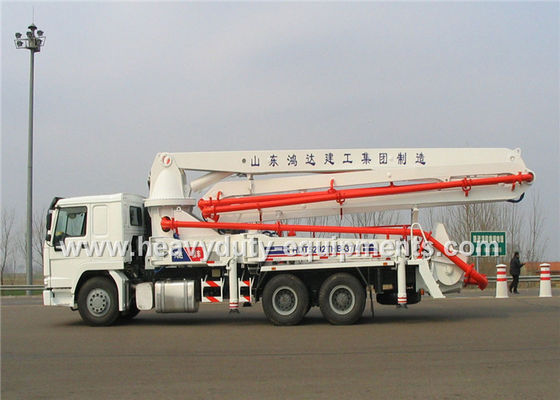 الصين Concrete Pump Trailer 48m boom المزود