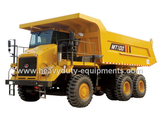 الصين 95 tons Off road Mining Dump Truck Tipper  405kW engine power drive 6x4 with 50m3 body cargo Volume المزود