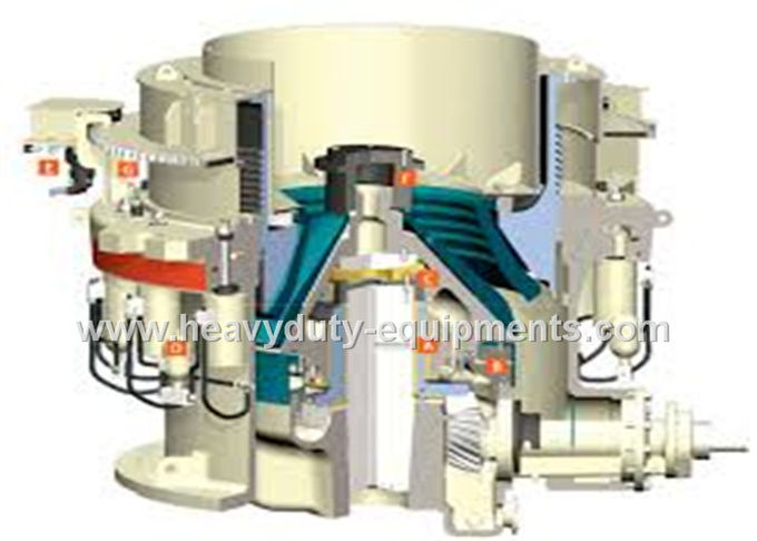 Sinomtp HPT Cone Crusher with the capacity from 90t/h to 250t/h used in frit