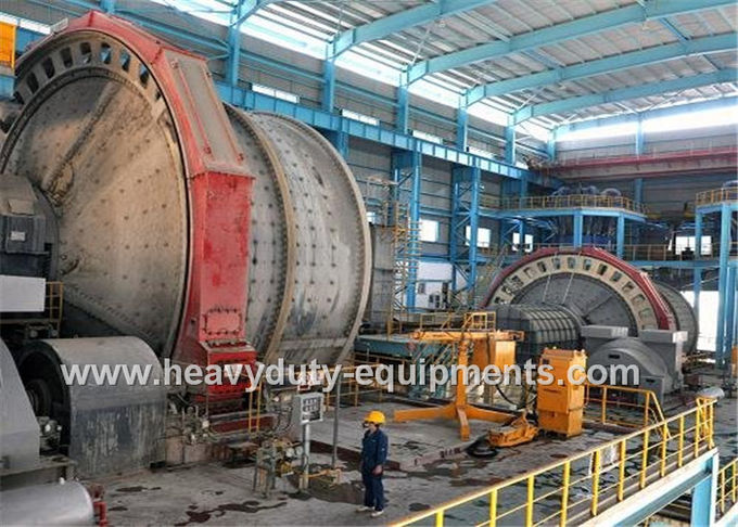 Automated Industrial Mining Equipment Autogenous Grinding Mill Stable Particle 350mm Feed