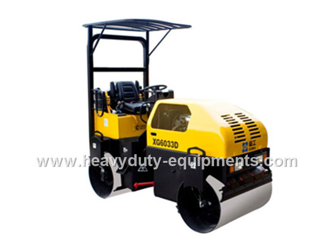 XGMA road roller XG6032D with 3.1t operating for compacting sand soil and Cummins A1700